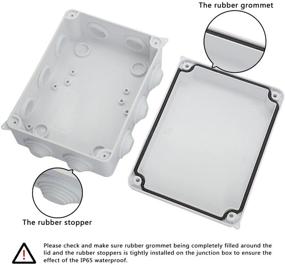 img 2 attached to 🔌 Пылезащитный водонепроницаемый электрический ящик - LeMotech 150мм х 110мм х 70мм: Безопасная защита электроники