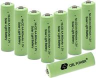🔋 pack of 8 qblpower nicd aa 800mah 1.2v rechargeable batteries for solar garden lights, remotes, mice logo
