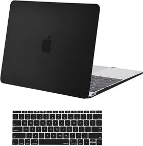 img 4 attached to 🖥️ MOSISO Plastic Hard Shell Case & Keyboard Cover Skin for MacBook 12 inch with Retina Display (Model: A1534, Release 2017 2016 2015) - Black