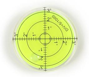 img 3 attached to 🎯 Enhanced Visibility: 66X10mm Circular Fluorescent Bullseye Inclinometers