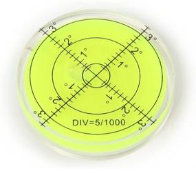 img 2 attached to 🎯 Enhanced Visibility: 66X10mm Circular Fluorescent Bullseye Inclinometers