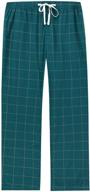 👖 navy plaid men's vulcanodon lightweight pockets bottoms for clothing, sleep & lounge logo