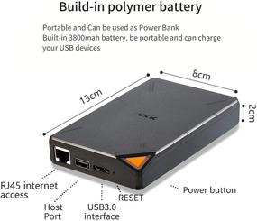 img 3 attached to 📶 Переносной NAS внешний беспроводной SSD на 1ТБ - Собственная точка доступа Wi-Fi, автоматическое резервное копирование, облачное хранилище, удаленный доступ