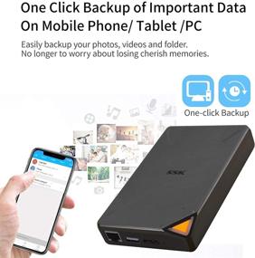 img 2 attached to 📶 SSK 1TB Portable NAS External Wireless SSD – Own Wi-Fi Hotspot, Auto-Backup, Cloud Storage, Remote Access