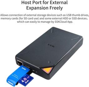 img 1 attached to 📶 SSK 1TB Portable NAS External Wireless SSD – Own Wi-Fi Hotspot, Auto-Backup, Cloud Storage, Remote Access