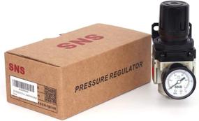 img 3 attached to 💨 SNS AR3000-N02 1/4 NPT Female Thread Air Pressure Regulator, Adjustable 0-150 PSI, with Bracket and Gauge