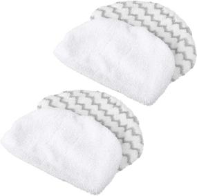 img 4 attached to 🧼 4-Pack Microfiber Steam Mop Pads Replacement for Bissell Powerfresh 1440/1540/1806/1940/2075A Series (Zigzag & White)