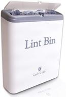 savvy & chic laundry room organizer - small trash bin with lid - magnetic or wall mountable mini garbage storage, warm white logo