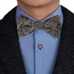 ebab0139 patterned microfiber groomsmen epoint boys' accessories in bow ties logo