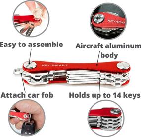 img 3 attached to KeySmart - компактный держатель ключей и органайзер для ключей (до 14 ключей)