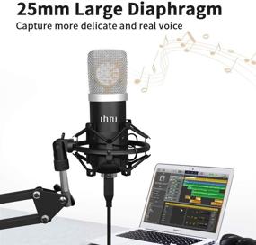 img 3 attached to Microphone Professional Streaming Diaphragm Podcasting（UM 925）