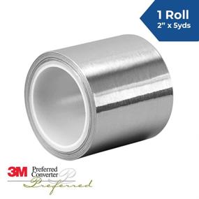 img 3 attached to 🔒 Improved Scotch 3311 Aluminum Foil Tape - 2 in. x 5YD. Highly Vapor Resistant Silver Foil Tape Roll with Enhanced Thermal Conductivity, Premium Rubber Adhesive