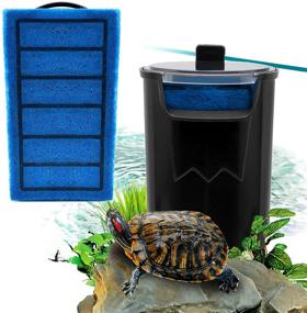 img 2 attached to 🐢 Enhance Water Quality with WEAVERBIRD Aquarium Turtle Filter - 5W 400L/H (105 GPH)