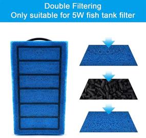 img 1 attached to 🐢 Enhance Water Quality with WEAVERBIRD Aquarium Turtle Filter - 5W 400L/H (105 GPH)