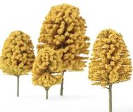 🍂 craft and display 10 realistic miniature flocked fall trees in assorted sizes – perfect for crafting logo