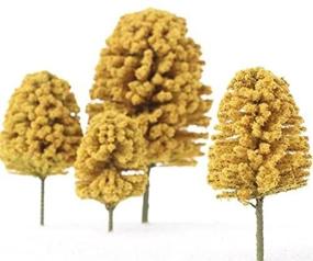 img 4 attached to 🍂 Craft and Display 10 Realistic Miniature Flocked Fall Trees in Assorted Sizes – Perfect for Crafting