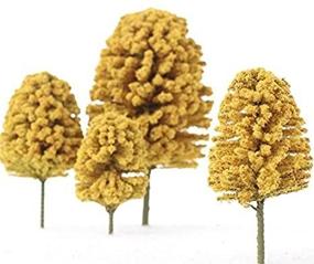 img 3 attached to 🍂 Craft and Display 10 Realistic Miniature Flocked Fall Trees in Assorted Sizes – Perfect for Crafting