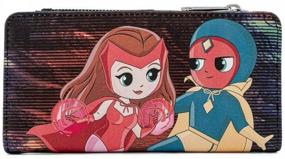 img 1 attached to Loungefly Marvel Vision Leather Wallet