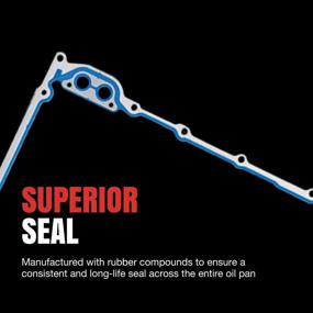 img 2 attached to 🔧 FEL-PRO OS 30843 Oil Pan Gasket Set: Superior Seal for Optimal Engine Performance