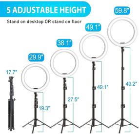 img 1 attached to Диммируемый кольцевой светильник для стриминговой фотографии от Yesker