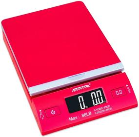 img 4 attached to 📦 Accuteck DreamRed 86 Lbs Digital Postal Scale with USB & AC Adapter - Limited Edition for Efficient Shipping & Postage