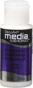 img 2 attached to 🎨 Vibrant Violet: Discover Deco Art Media Fluid Acrylic Paint - 1-Ounce Jar