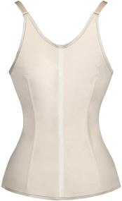 img 3 attached to 👗 Black Women's Underbust Training Cincher Vest Charmian - Lingerie, Sleepwear, Lounge