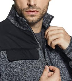 img 1 attached to 🧥 CQR Men's Half Zip Pullover, Thermal Fleece Winter Sweater, Lightweight Long Sleeve Sweatshirt for Outdoor Warmth