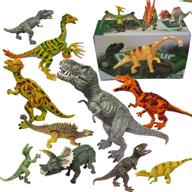 🦖 dinosaur realistic educational set with velociraptor for lifelike learning logo