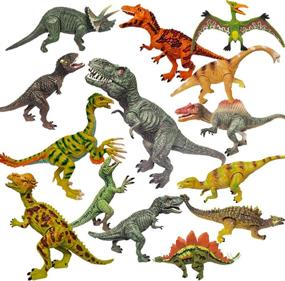 img 3 attached to 🦖 Dinosaur Realistic Educational Set with Velociraptor for Lifelike Learning