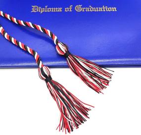 img 3 attached to GraduationRoyal Honor Cord: Durable Single Braided Cord - 68'' in Length. Choose from 15 Vibrant Colors including Black/White/Red