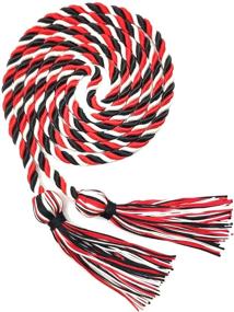 img 4 attached to Шнурок Градуационной Рояль: прочный одиночный оплетенный шнур - 68 дюймов в длину. Выберите из 15 ярких цветов, включая черный/белый/красный.