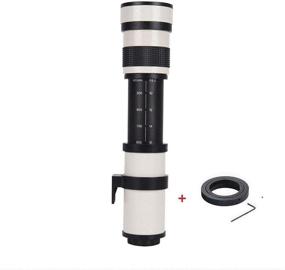 img 3 attached to JINTU 420-800mm f/8.3 Manual Telephoto Zoom Lens for Canon EOS DSLR Cameras - Compatible with 4000D, 2000D, 60D, 77D, 70D, 80D, 650D, 750D, 7D, T7i, T7s, T7, T6s, T6i, T6, T5i, T5, SL2 SL1 - Includes Carry Bag