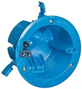 img 1 attached to 🔵 Carlon B618R-UPC Ceiling Fan Box: New Work, Blue - 4-1/4" Diameter x 2-5/8" Depth