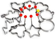 🍳 набор из 9 форм для жареного яйца из нержавеющей стали - приготовление блинов и печенья для детей: сердце, птица, яблоко, слон, лошадь, цветок, колечко - включает подарочную коробку. логотип