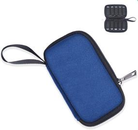 img 2 attached to 📦 FEWINA Neoprene Storage Bag: Ultimate Organizer for USB Sticks & Electronic Accessories