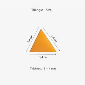 img 3 attached to 🔶 200g Assorted Stained Glass Mosaic Tile Triangle 0.6x0.6 inch - Perfect for DIY Crafts, Plates, Frames, Flowerpots, Jewelry, and More!