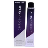 🌟 pravana chromasilk кремовая краска для волос 6.3 темно-золотистый блонд с шелком и кератиновым белком логотип