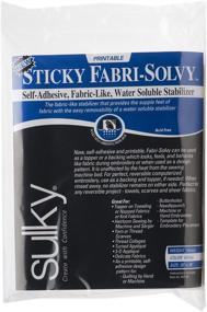 img 1 attached to Advanced Sulky Sticky Fabri 🌟 Solvy Stabilizer X36 for Optimal Fabric Stability