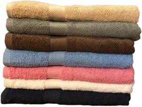img 1 attached to ECO Towels 6-Pack Bath Towels - Highly Absorbent - 100% Cotton - 27x54 inches - Bathroom Towels - Extra Large Bath Towel Set