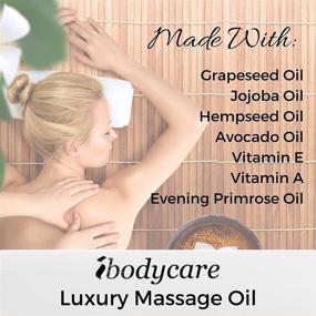 img 1 attached to Indulge in the Ultimate Luxury: 💆 ibodycare's 8 oz Massage and Body Oil