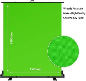 img 2 attached to 📸 excelimage Green Screen: 71x59 Collapsible Chroma Key Panel with Auto-Locking Frame for Perfect Backdrops in Photos, Videos, and Live Streaming