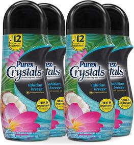 img 4 attached to 🌺 Purex Crystals In-Wash Fragrance and Scent Booster, Tahitian Breeze Aromatherapy, 15.5 oz, Pack of 4
