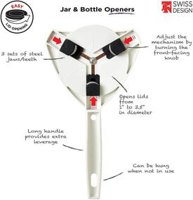 img 3 attached to 🍶 Make Jar and Bottle Opening a Breeze with KUHN RIKON Strain-Free Gripper Opener – 10x5x2.25 inches, White