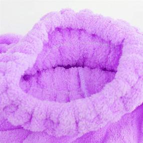 img 1 attached to Yomigoo Hair Drying Towel 3 Packs: Fast-Drying Microfiber Hair Towel for Women with Long & Thick Hair (Purple)