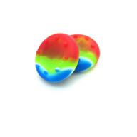 🎮 enhance controller precision with 2 x rainbow analog thumbstick grip cover caps for sony ps3 ps4 xbox one 360 wii u logo