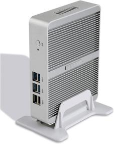 img 2 attached to 🖥️ Kingdel Smart Compact Mini Desktop Computer: Fanless Nettop with Intel Celeron N3150 4 Cores CPU, 8GB RAM, 128GB SSD, 2LAN, 2HD Ports, 4USB 3.0, Wi-Fi, Windows 10 Pro - Ultimate Efficiency in a Compact Package!