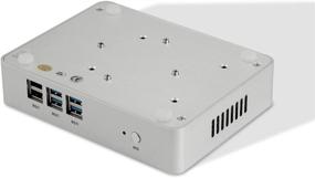 img 1 attached to 🖥️ Kingdel Smart Compact Mini Desktop Computer: Fanless Nettop with Intel Celeron N3150 4 Cores CPU, 8GB RAM, 128GB SSD, 2LAN, 2HD Ports, 4USB 3.0, Wi-Fi, Windows 10 Pro - Ultimate Efficiency in a Compact Package!