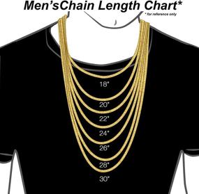 img 2 attached to 1 8MM Diamond Chain Necklace Unisex Boys' Jewelry : Necklaces