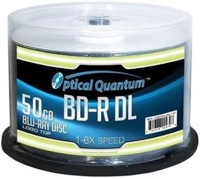 img 3 attached to 💿 Optical Quantum 50 GB Blu-ray Double Layer Disc - High-speed 6X BD-R DL Logo Top, 50-Disc Spindle